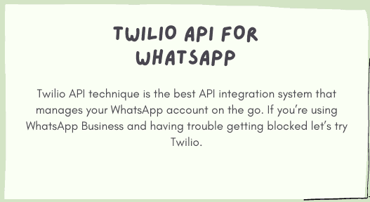 Twilio API for WhatsApp Business