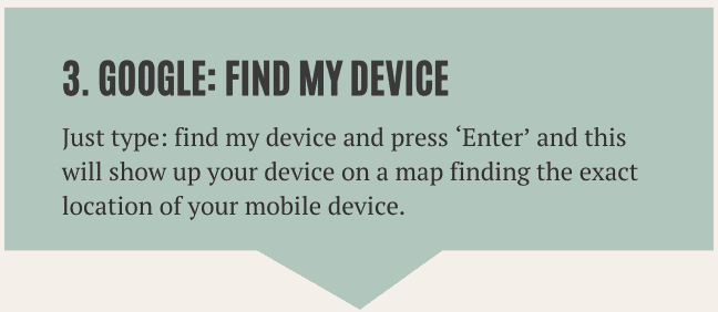 Using Google Find My Device