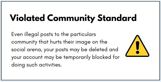 Violated Community Standard Guidelines