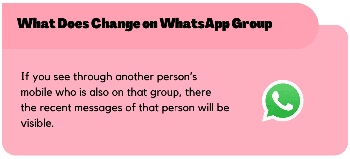 What Does Change on WhatsApp Group