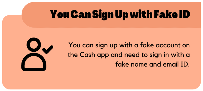 You can Sign Up with Fake