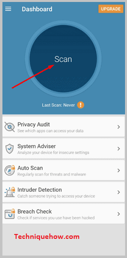 click on Scan button
