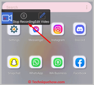 click on Stop Recording
