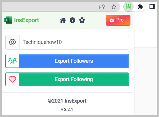 click on the 'followers' or the 'following' option depending