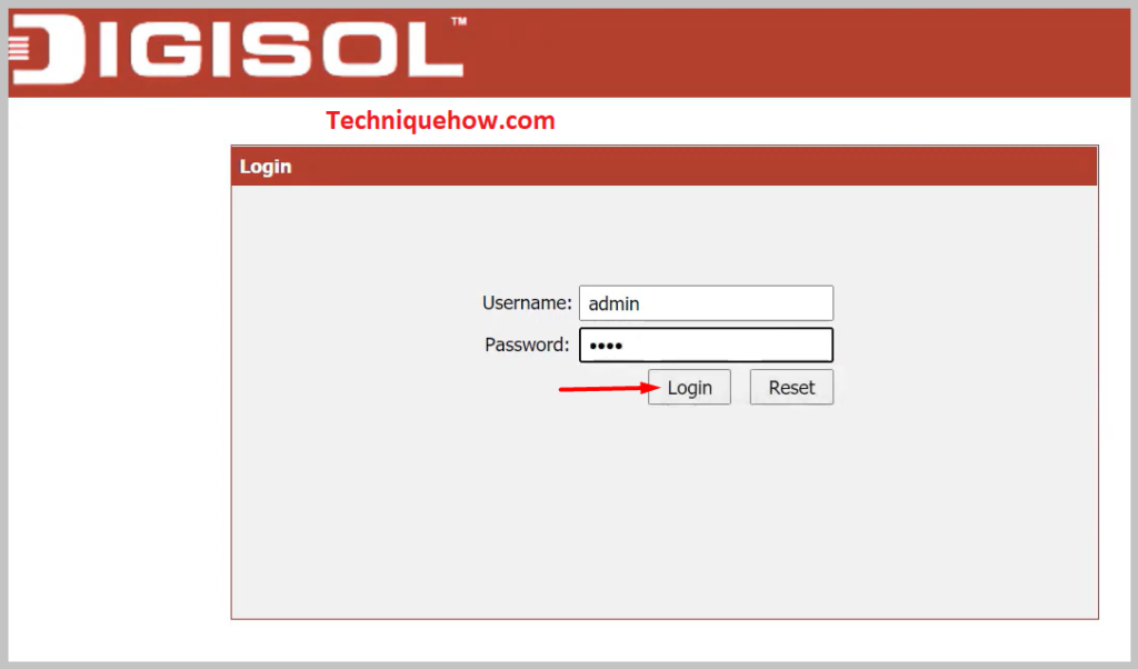 log in with your credentials