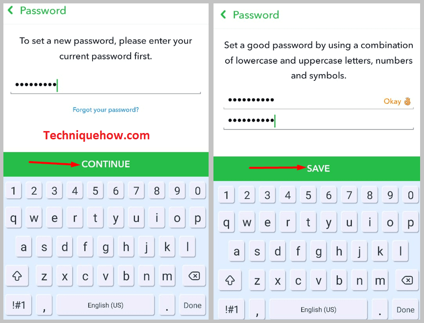 password first to change it to a new one