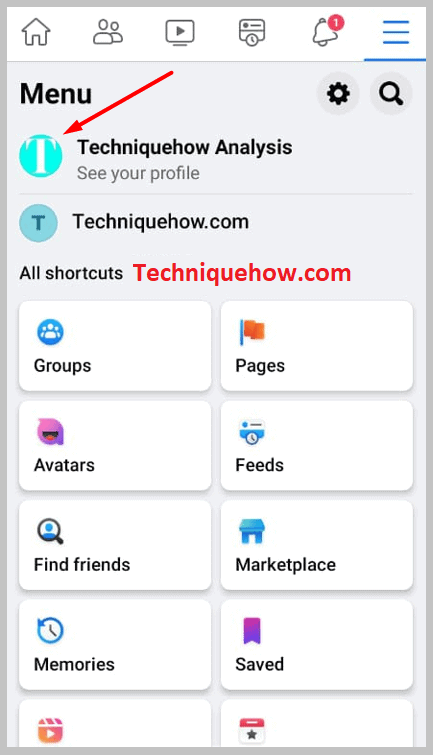 profile picture and name displayed side-by-side