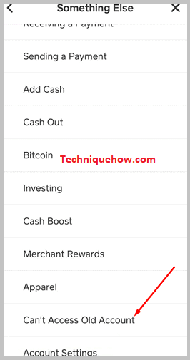 select old account can't use