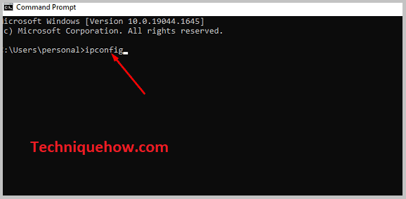 type ipconfig