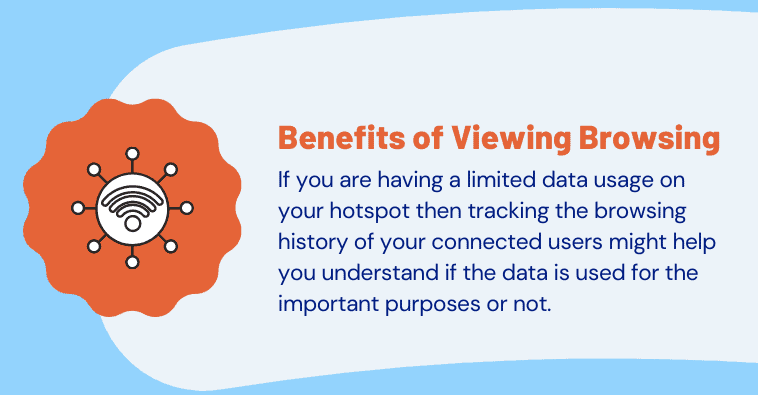 viewing browsing history on your Hotspot