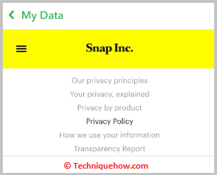 As per Snapchat's privacy policy