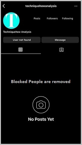 Blocked People are removed