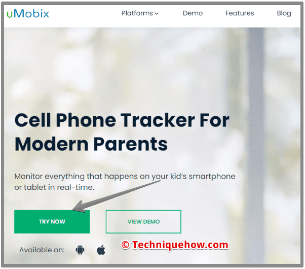 Click Try Now Option uMobix