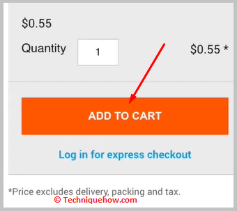 Click on ADD TO CART