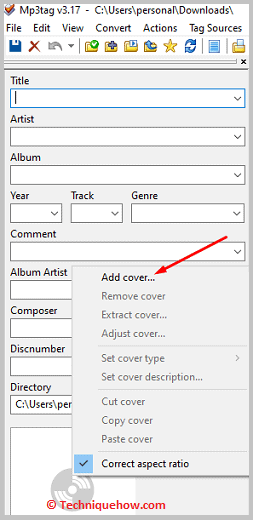 Click on Add Cover
