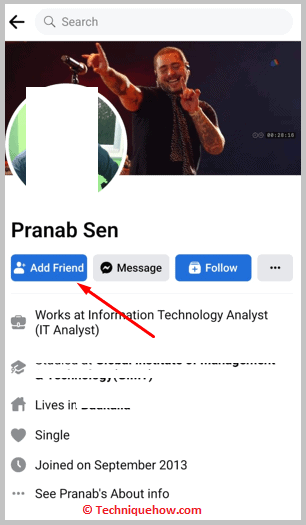 Click on Add Friend