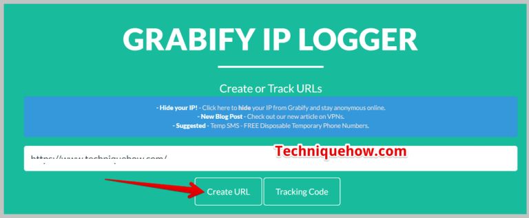 Click on create link