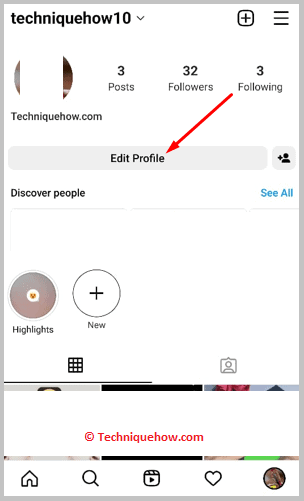 Click on Edit Profile