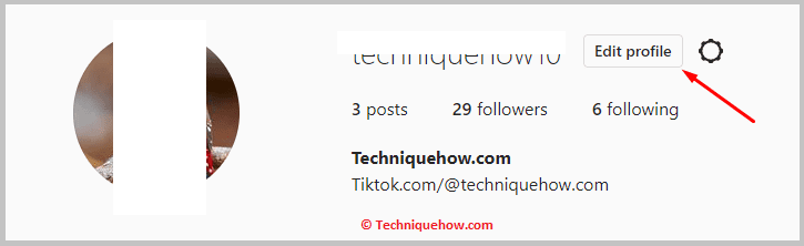 Click on Edit Profile