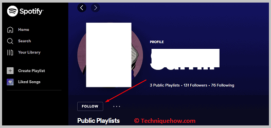 Click on Follow