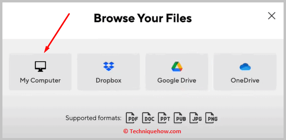 Click on My Computer