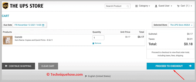 Click on My Place Order