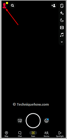Click on Profile icon