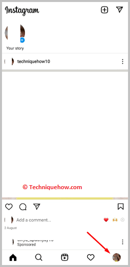 Click on Profile icon