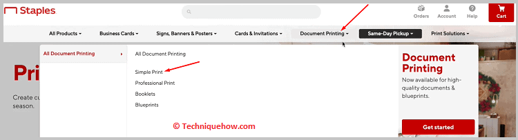 Click on Simple Print