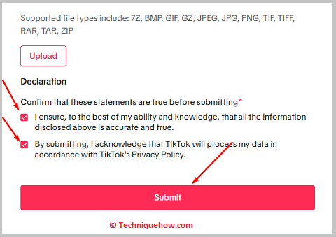 Click on Submit