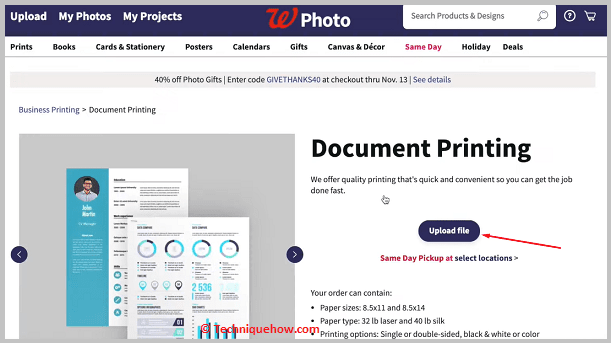 Click on Upload Files