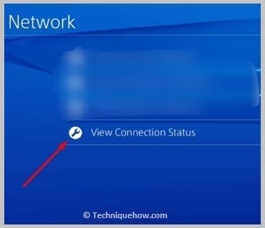 Click on 'View Connection Status'