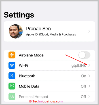 Click on Wi-Fi