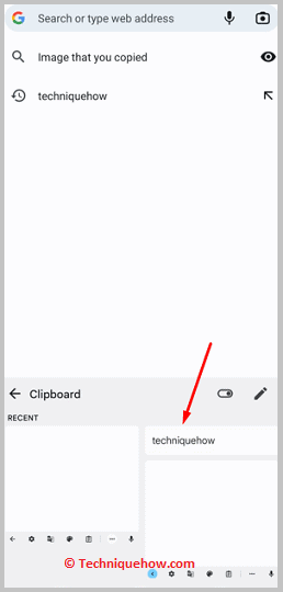 Click on clipboard