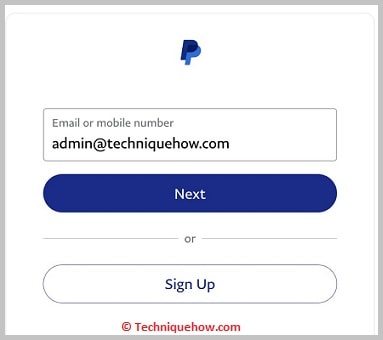 Click on login