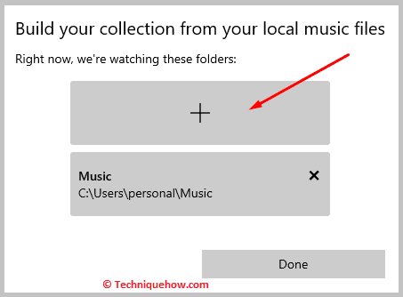 Click on plus icon