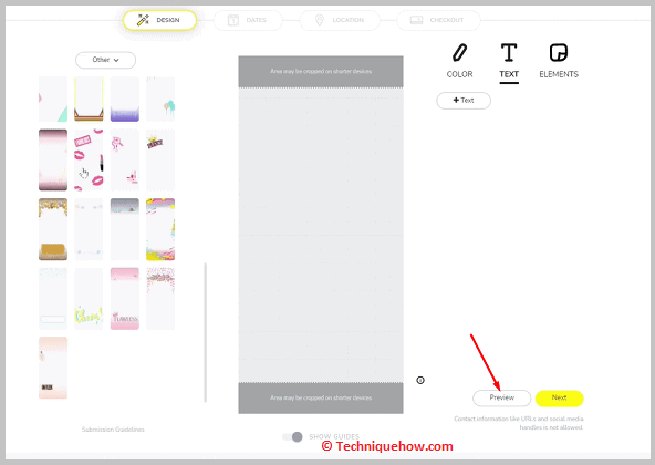 Click on preview