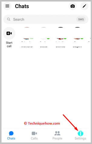 Click on profile icon
