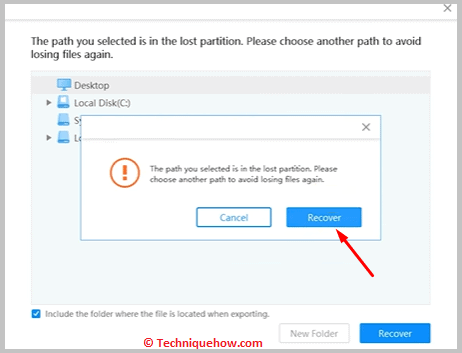 Click on recover2