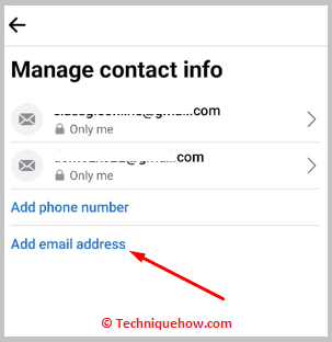 Click on the Add Email Address