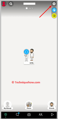 Click on the gear icon