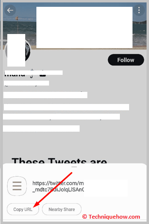 Click on url