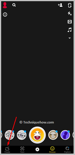 Create button