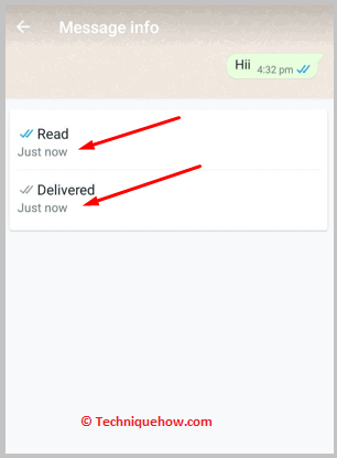 Find 'Read' & 'Delivered' Time