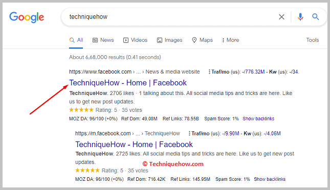 Find the Indexed profiles and Open