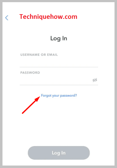 Forgot your password