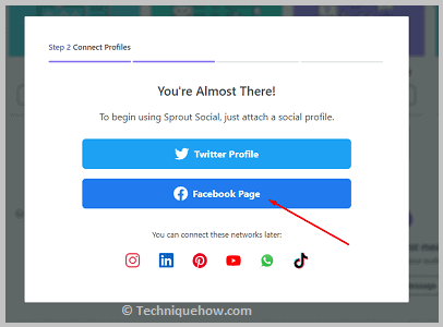 Login with facebook page