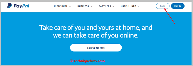 Open Paypal.com and log in