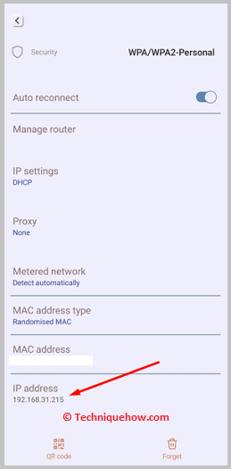 See IP address