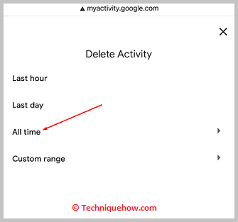 Select date 'All time'